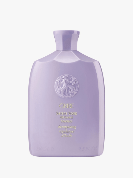 Serene Scalp Oil Control Shampoo purple bottle